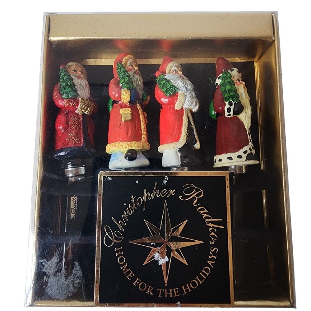 Christopher Radko Home For The Holidays Santa Claus Pate Knives Spreaders